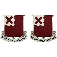 875th Engineer Battalion Unit Crest (Ready and Willing)